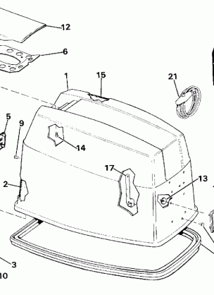 ENGINE COVER - EVINRUDE