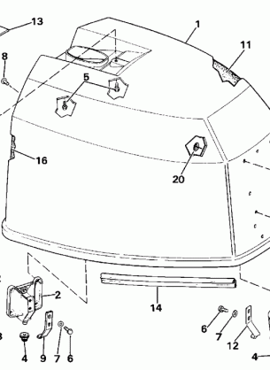 ENGINE COVER - JOHNSON