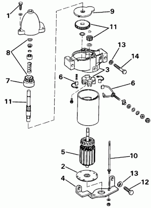 ELECTRIC STARTER BOSCH MODELS 47690-29-M030SM