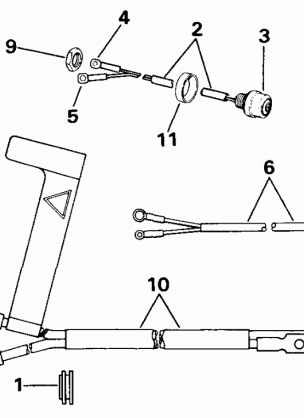 START SWITCH & CABLES - 25 TE MODELS ONLY