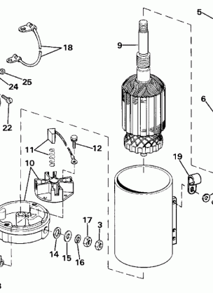 ELECTRIC STARTER & SOLENOID AMERICAN BOSCH 20702-21-MO30SM