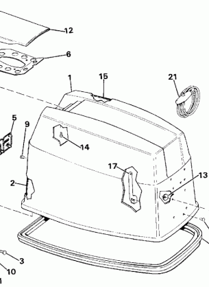 ENGINE COVER - EVINRUDE