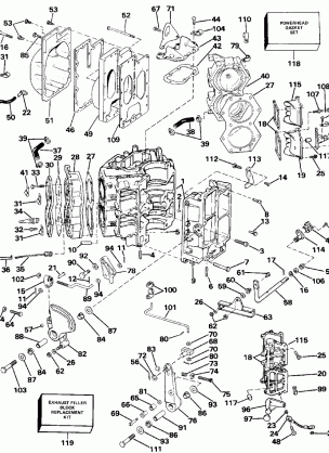 CYLINDER & CRANKCASE - ALL MODELS EXCEPT 110TLCDF