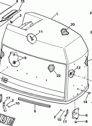 ENGINE COVER - EVINRUDE