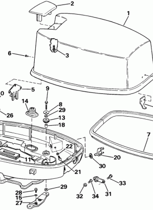 ENGINE COVER - EVINRUDE