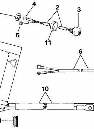 START SWITCH & CABLES - 25 TE MODELS ONLY