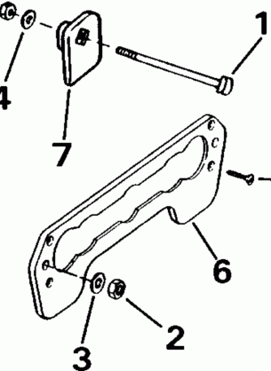 TRANSOM MOUNT KIT - ROPE START ONLY