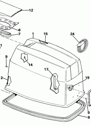 ENGINE COVER - EVINRUDE