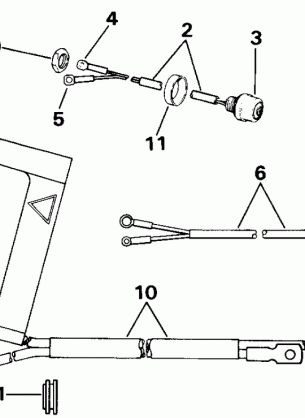 START SWITCH & CABLES - 25 TE MODELS ONLY