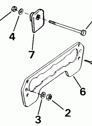 TRANSOM MOUNT KIT - ROPE START ONLY