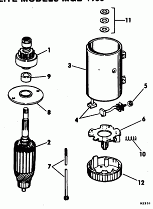 ELECTRIC STARTER-PRESTOLITE MODELS MGL-4109