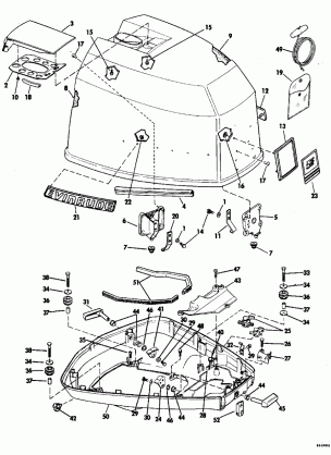 MOTOR COVER-EVINRUDE