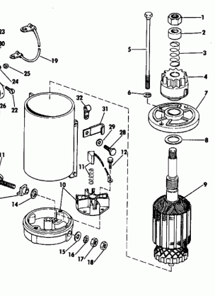 ELECTRIC STARTER & SOLENOID AM BOSCH 08142-23-M030SM