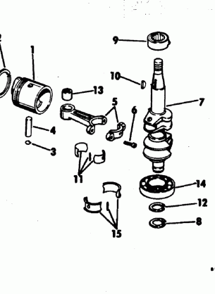 CRANKSHAFT & PISTON - 7.5