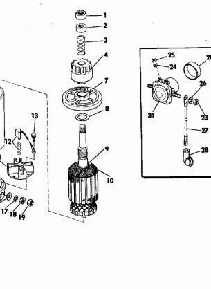 ELECTRIC STARTER & SOLENOID AMERICAN BOSCH-255625 M030SM