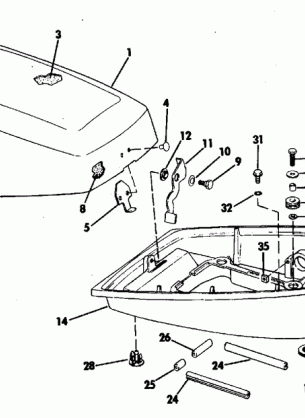 MOTOR COVER7.5  JOHNSON MODELS