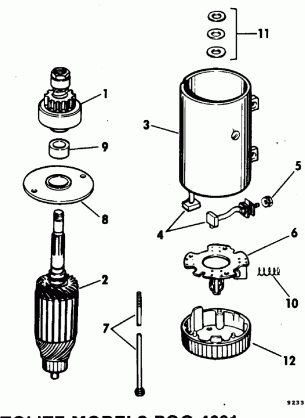 ELECTRIC STARTER-PRESTOLITE MODELS MGL-4109