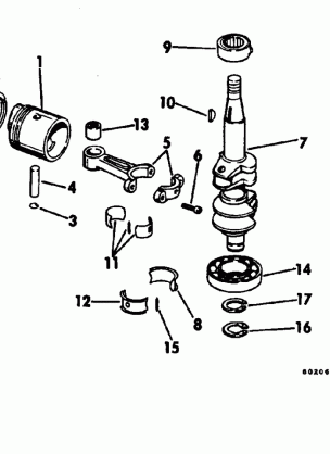 CRANKSHAFT & PISTON-7.5