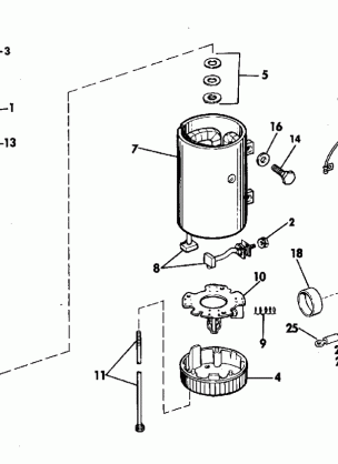 ELECTRIC STARTER & SOLENOID PRESTOLITE MODEL MKW-4008