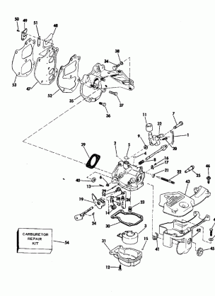 CARBURETOR AND MANIFOLD