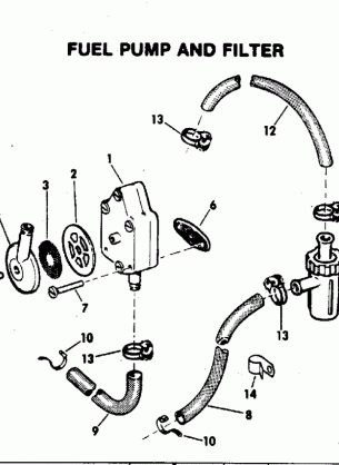 FUEL PUMP AND FILTER