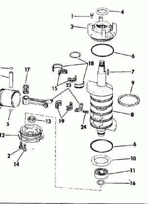 CRANKSHAFT AND PISTON