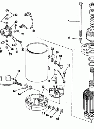 ELECTRIC STARTER AND SOLENOID AMERICAN BOSCH 17916-20-MO30SM