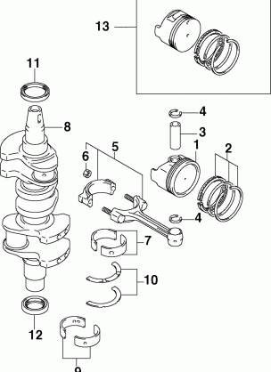 CRANKSHAFT & PISTONS