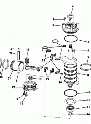 CRANKSHAFT AND PISTON