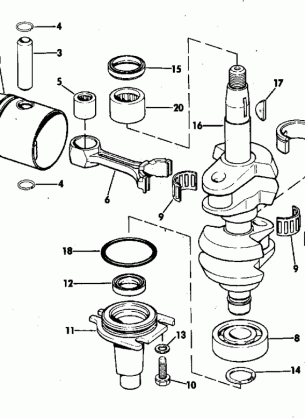 CRANKSHAFT AND PISTON