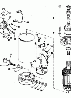 ELECTRIC STARTER&SOLENOID AMERICAN BOSCH 08142-23-MO30S