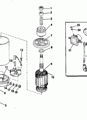 ELECTRIC STARTER AND SOLENOID