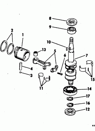 CRANKSHAFT AND PISTON