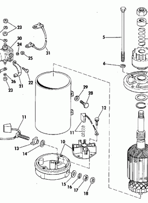 ELECTRIC STARTER & SOLENOID AMERICAN BOSCH 10629-23-M03