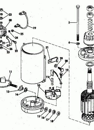 ELECTRIC STARTER & SOLENOID AMERICAN BOSCH 08142-23-MO30SM