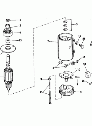 ELECTRIC STARTER & SOLENOID PRESTOLITE MODELS MGD-4113