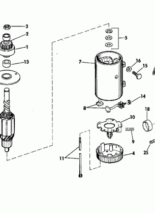 ELECTRIC STARTER & SOLENOID PRESTOLITE MODELS MGD-4110