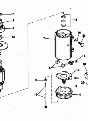 ELECTRIC STARTER & SOLENOID PRESTOLIT MODELS MGD-4007