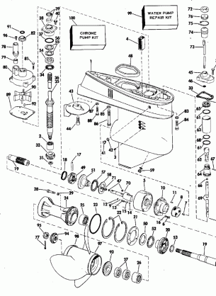 GEARCASE FOR MODELS 70ES75B70ESL75B