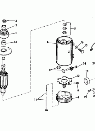 ELECTRIC STARTER & SOLENOID PRESTOLITE MODELS MGD-4110