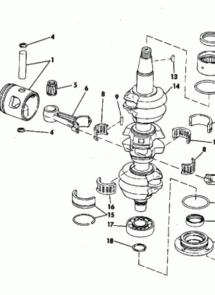 CRANKSHAFT AND PISTON