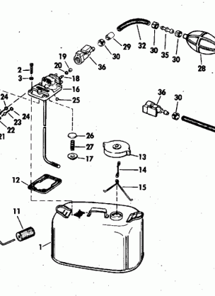 FUEL TANK - 6 GALLON