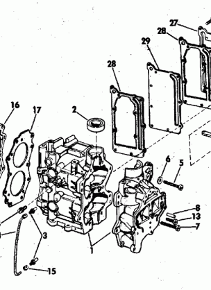 CYLINDER AND CRANKCASE