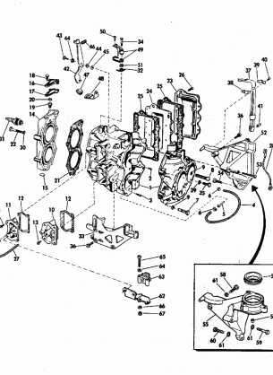 CYLINDER AND CRANKCASE