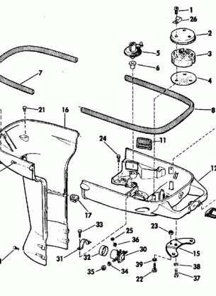 LOWER MOTOR COVER GROUP ELECTRIC SHIFT