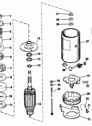 STARTER MOTOR GROUP ELCECTRIC START