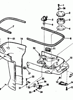 LOWER MOTOR COVER GROUP ELECTRIC SHIFT