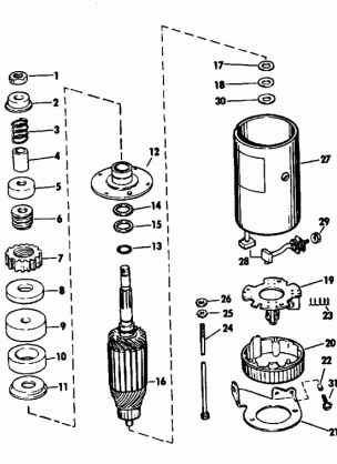 ELECTRIC STARTER GROUP ELECTRIC SHIFT