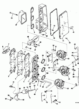 INTAKE MANIFOLD AND CARBURETOR GROUP