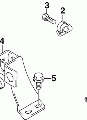 CONTROL CABLE BRACKET (J10EL4SRC MODEL ONLY)